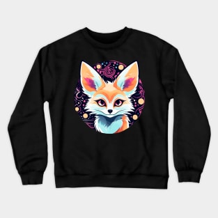 Fennec Fox Illustration Crewneck Sweatshirt